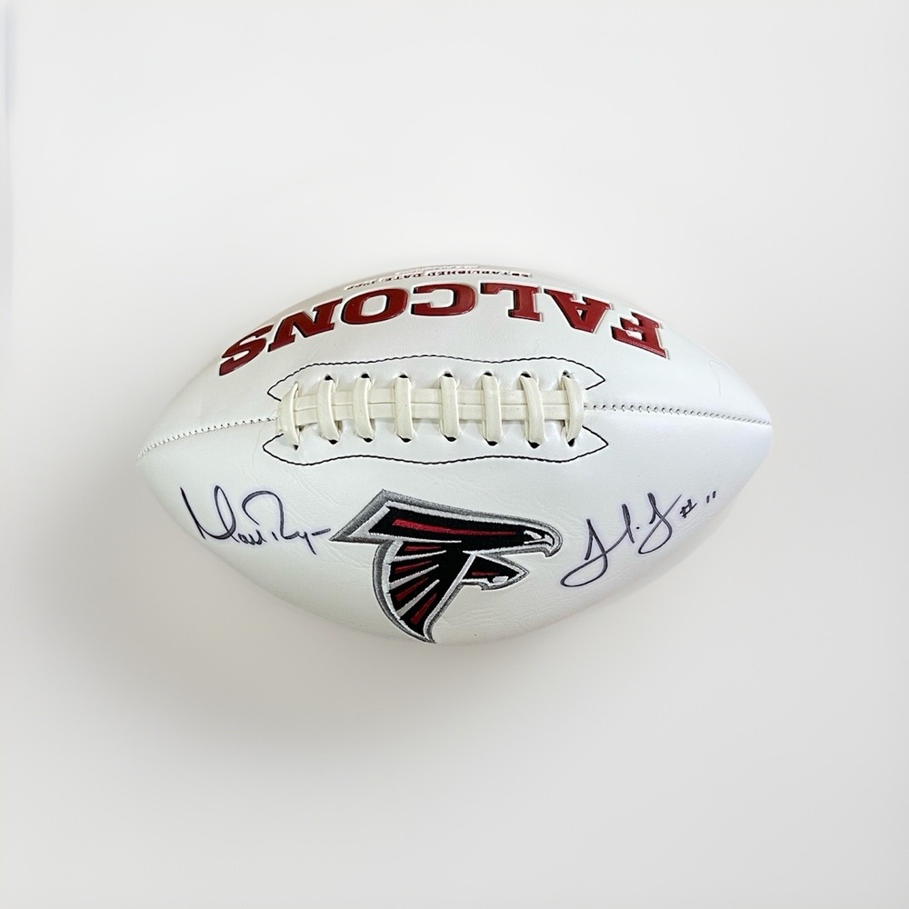 RARE Matt Ryan Julio Jones Dual Signed Falcons Football NFL Autograph